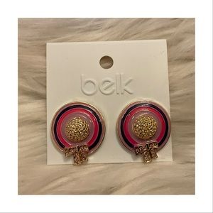 Belk Spring Garden Rain Hat Earrings - NWT